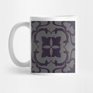 Purple and Gray Pattern Mug